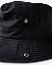 Ripstop Nylon Bucket Hat - Black