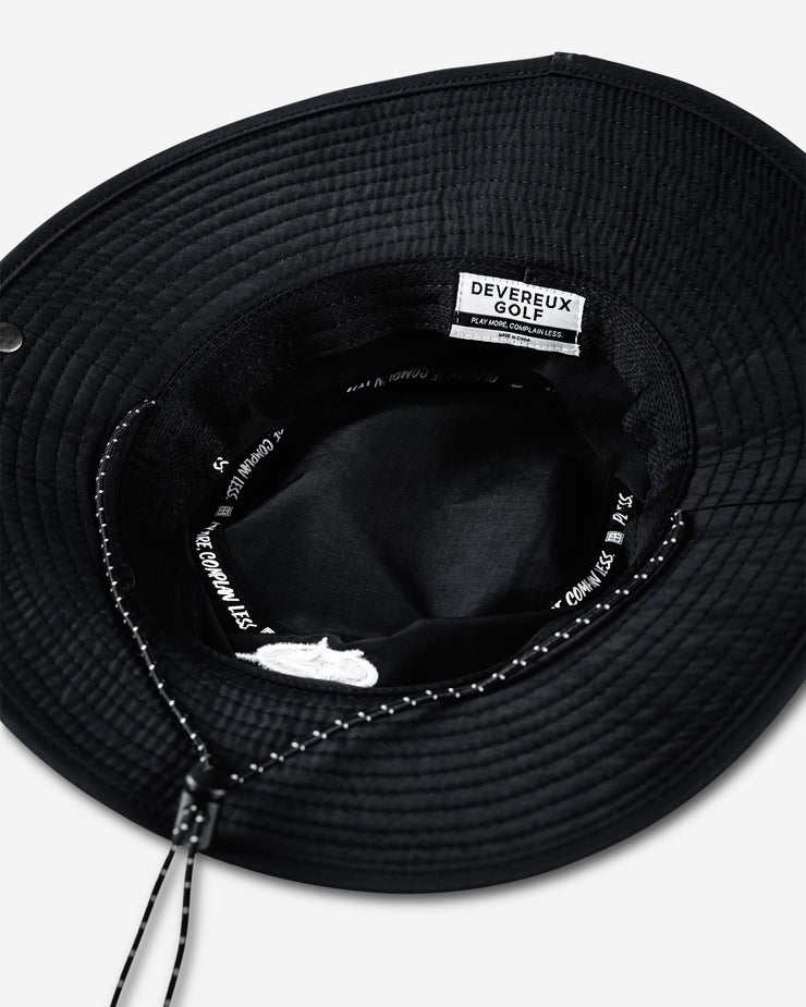 Ripstop Nylon Bucket Hat - Black