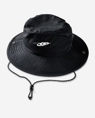 Ripstop Nylon Bucket Hat - Black