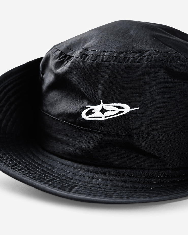 Ripstop Nylon Bucket Hat - Black