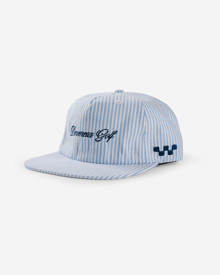 Seersucker Hat - Blue / White
