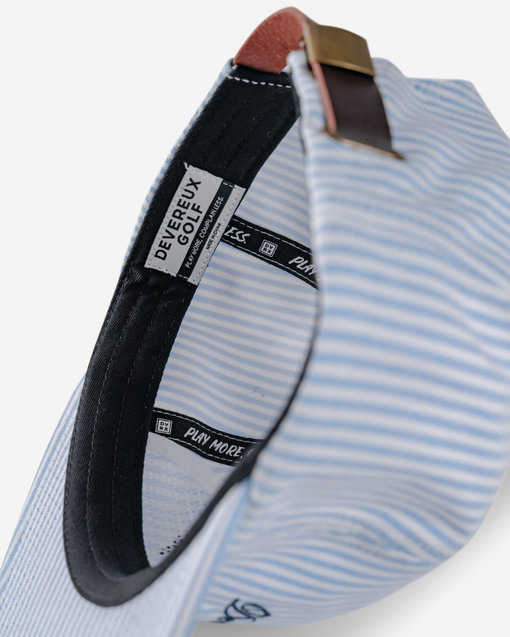 Seersucker Hat - Blue / White