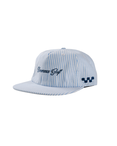 Seersucker Hat - Blue / White