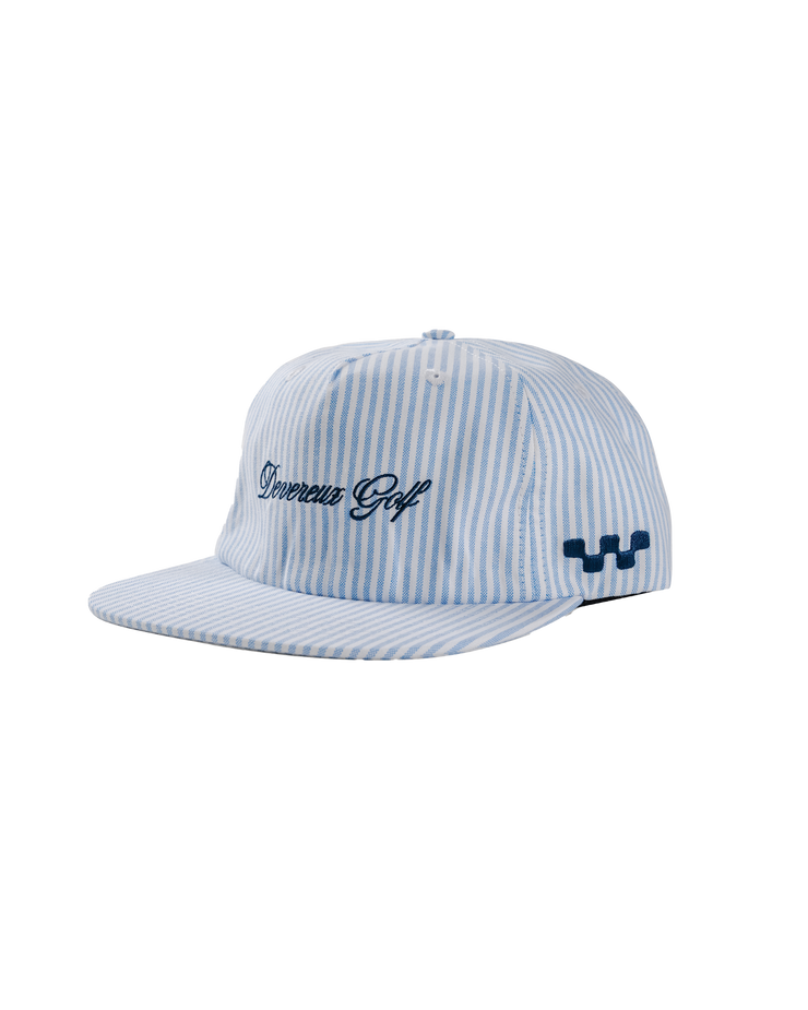Seersucker Hat - Blue / White