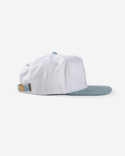 Skull Icon Two Tone Hat - White / Denim
