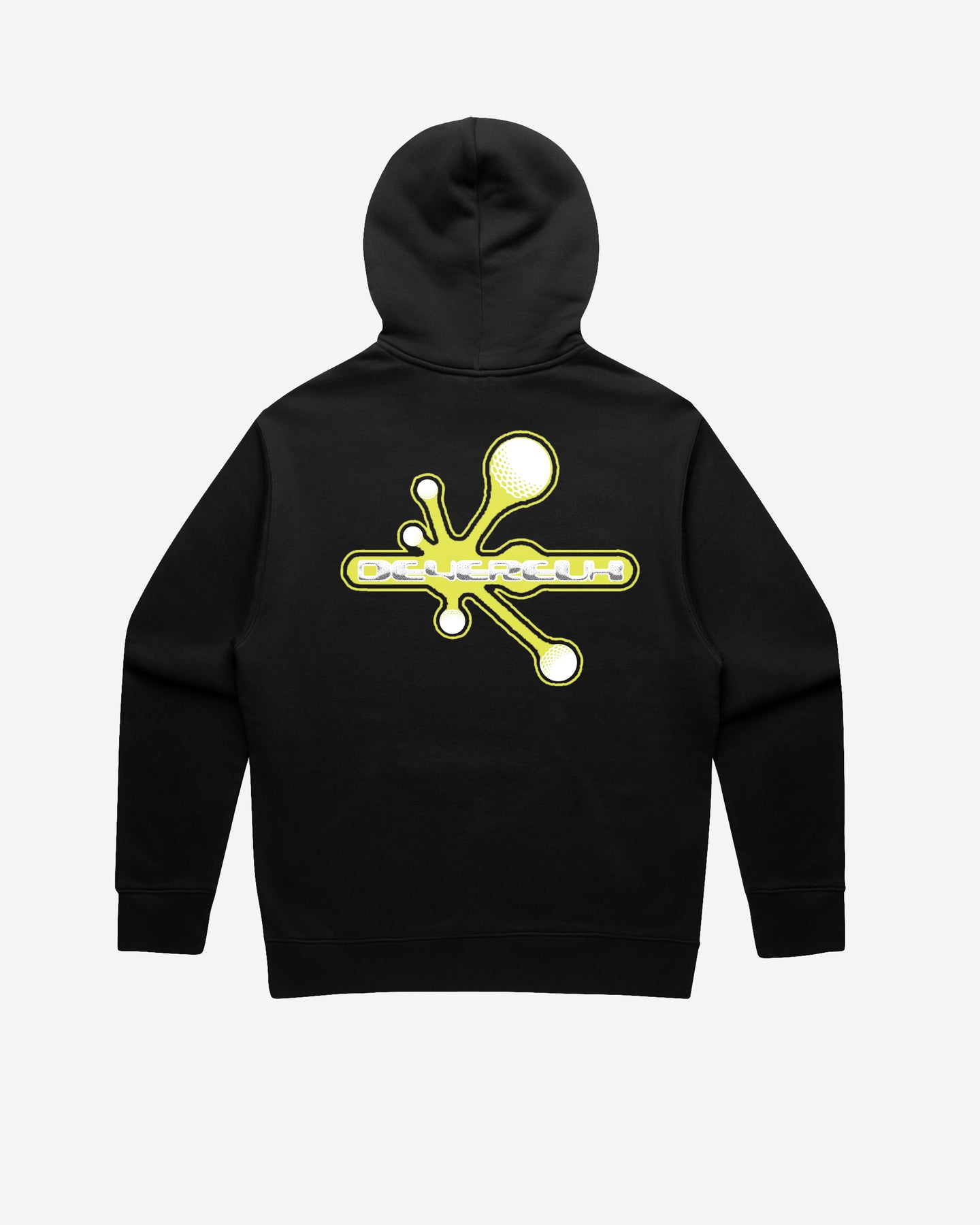 Cph/Golf パーカー FROSTING HOODIE - BLACK - Hoodie_Gorp_Back3_DevereuxGolf