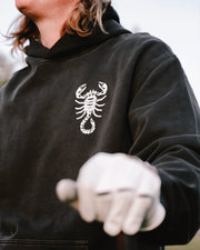 Scorpion King Hoodie - Faded Black