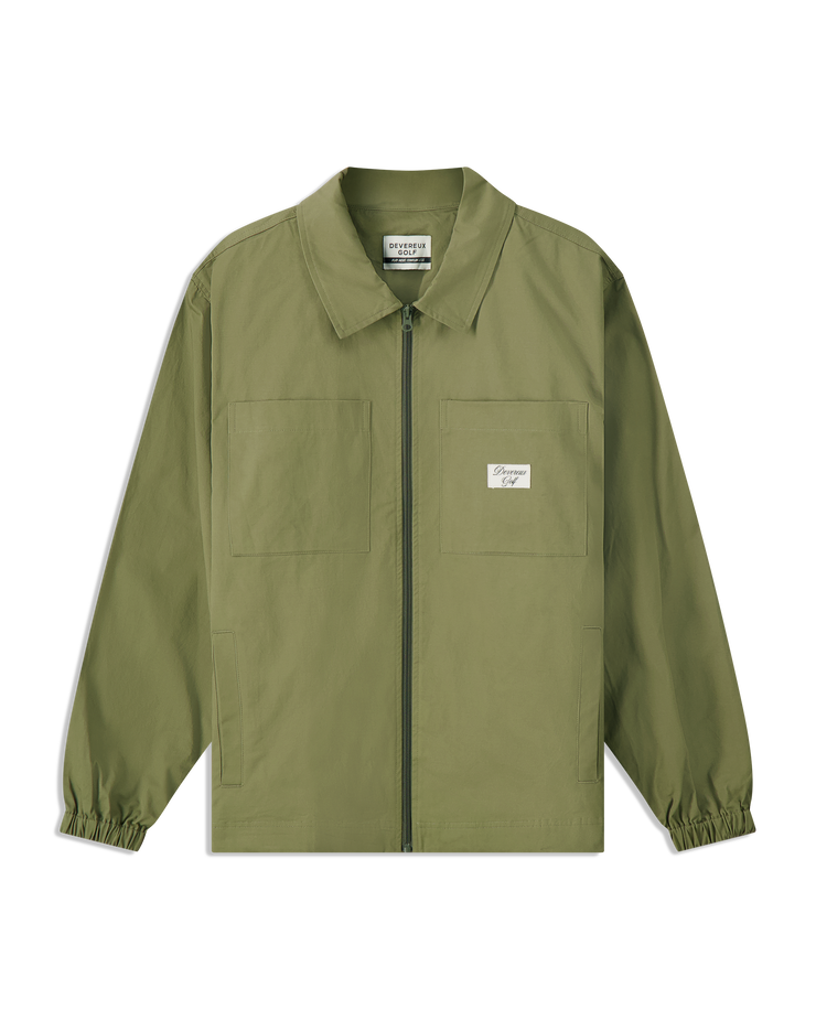 Golf Coaches Jacket - Olive - Horseshoe - Devereux Golf Coaches Jacket - Olive - Horseshoe - Devereux