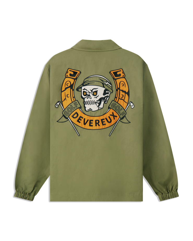Golf Coaches Jacket - Olive - Horseshoe - Devereux Golf Coaches Jacket - Olive - Horseshoe - Devereux