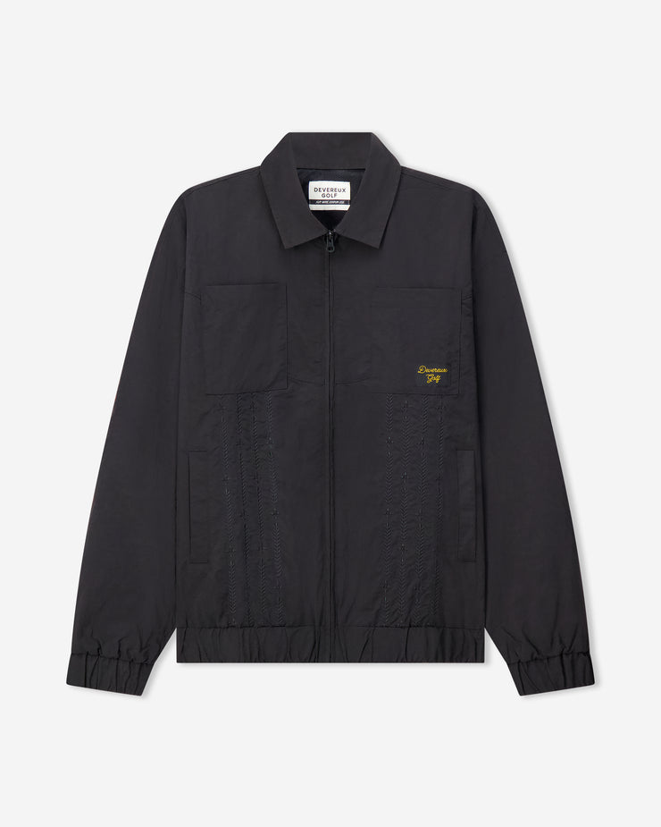 Nylon Full Zip Jacket - Black – Devereux