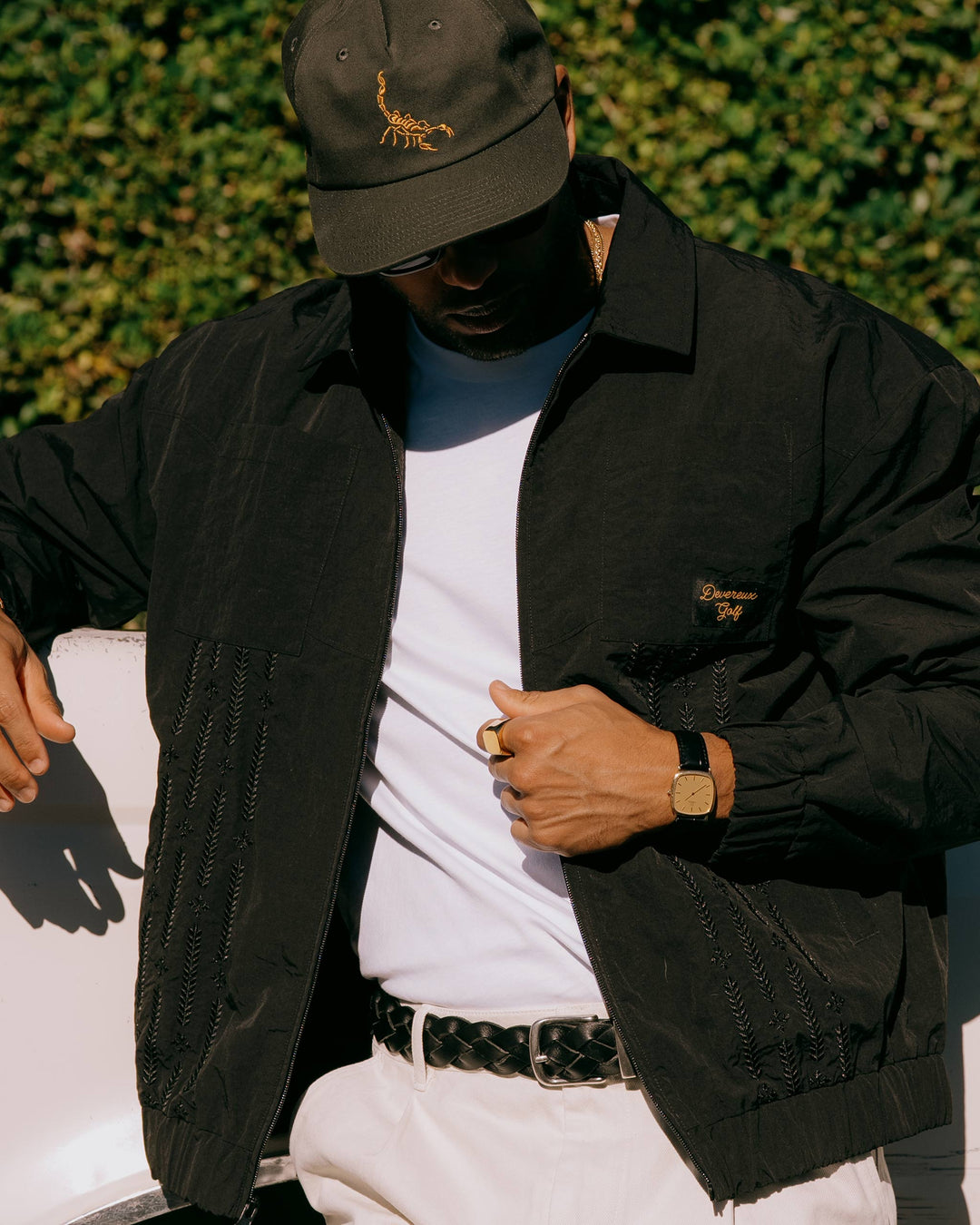 Nylon Full Zip Jacket - Black – Devereux