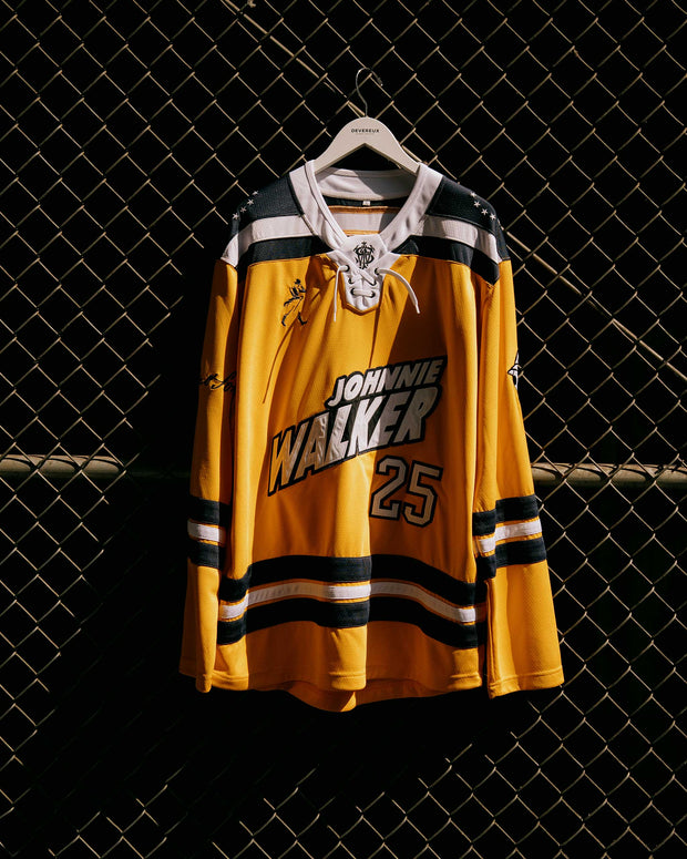 Johnnie Walker Away Hockey Jersey - Yellow / Navy