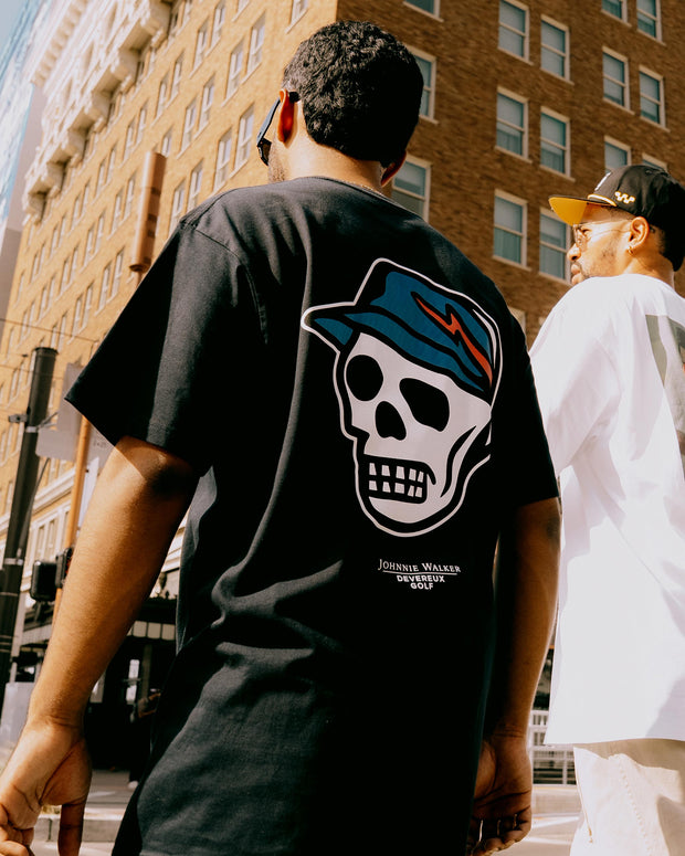 Johnnie Walker Skull Caddie Tee - Navy