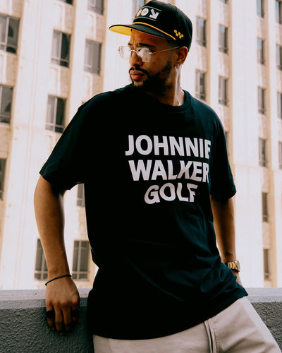 Johnnie Walker Skull Caddie Tee - Navy