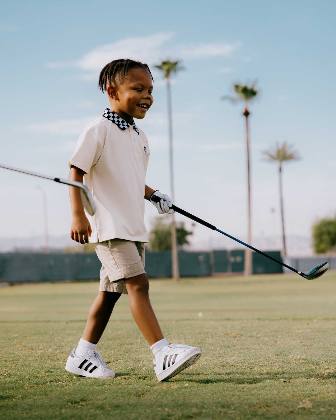 Kids Golf Polo - Skull Racer - Devereux