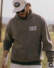 Better to Be Lucky Hoodie - Faded Grey