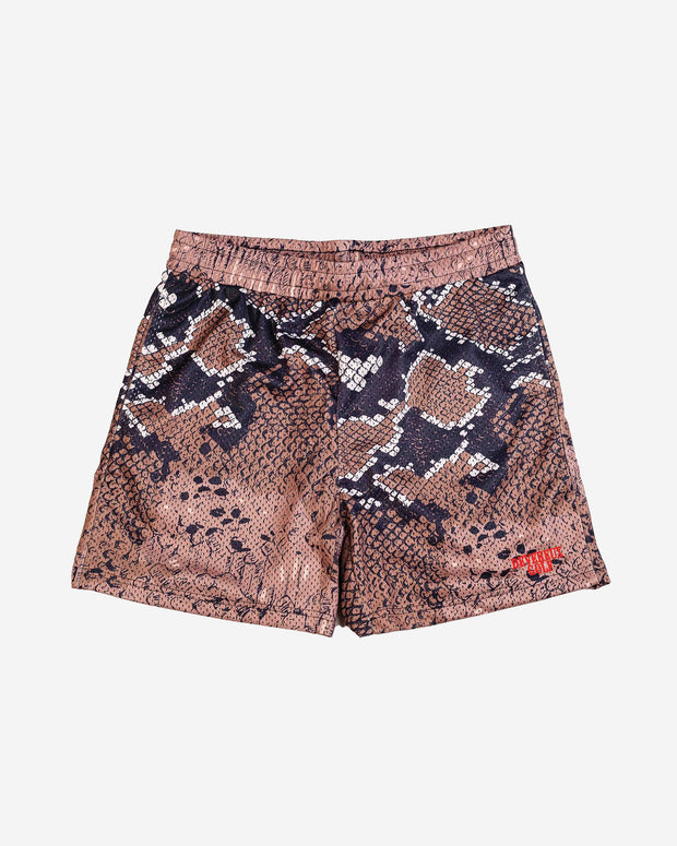Devereux Mesh Golf Short - Rattlesnake Print