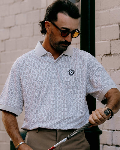 Disco Rodeo Polo - Light Grey