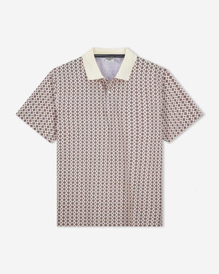 patterned golf polo