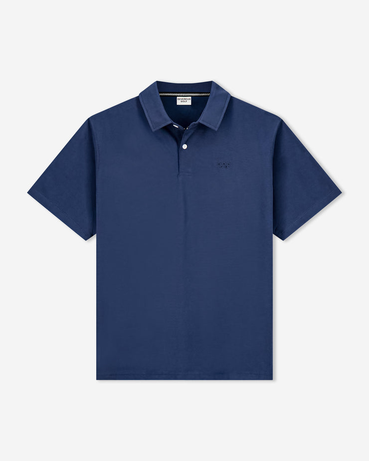 navy blue polo shirt