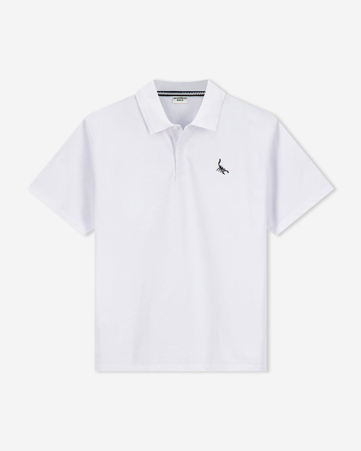 white golf polo for men