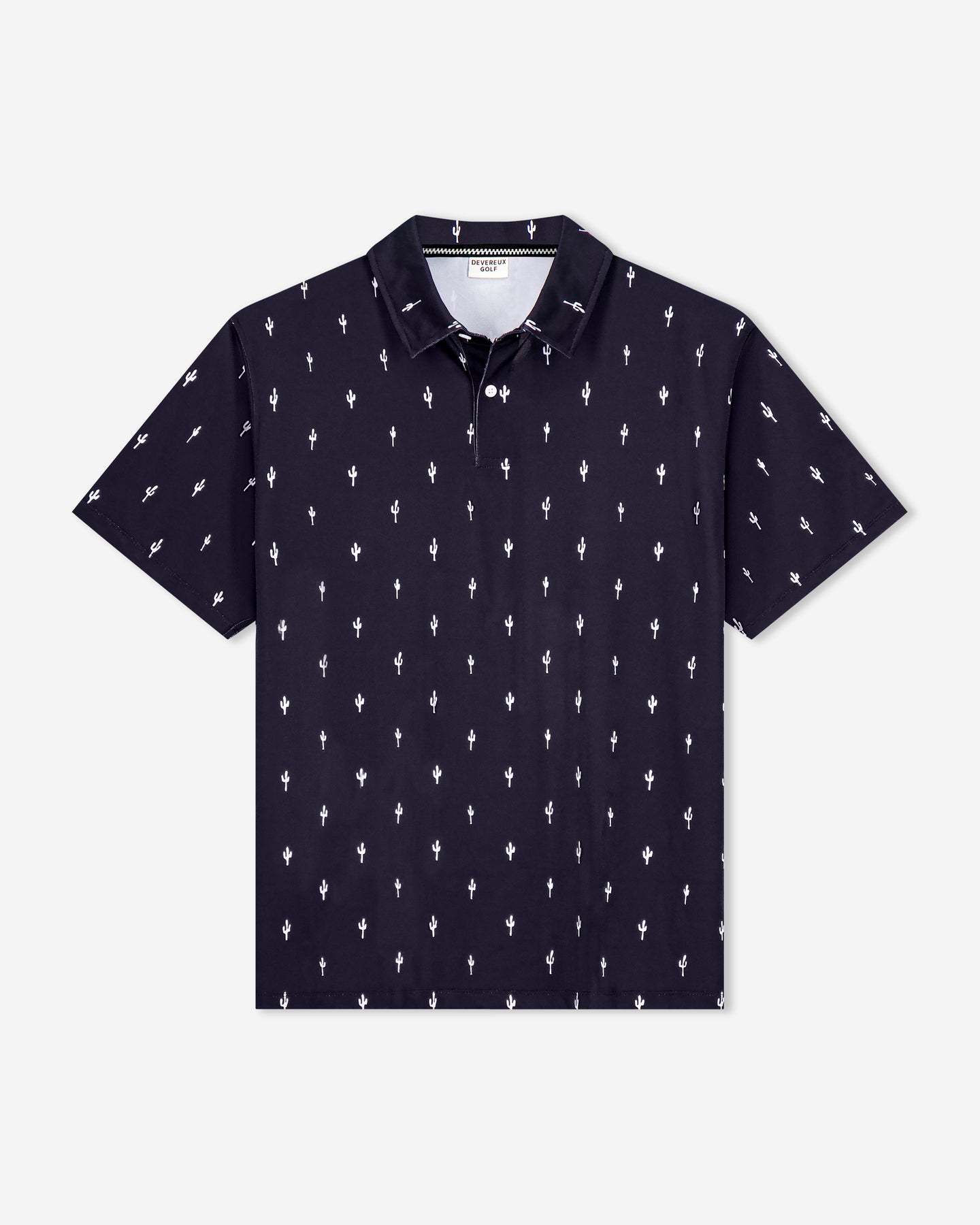 クリーニング済 DEVEREUX GOLF Out of Bounds Polo Black Golf Polo - Devereux