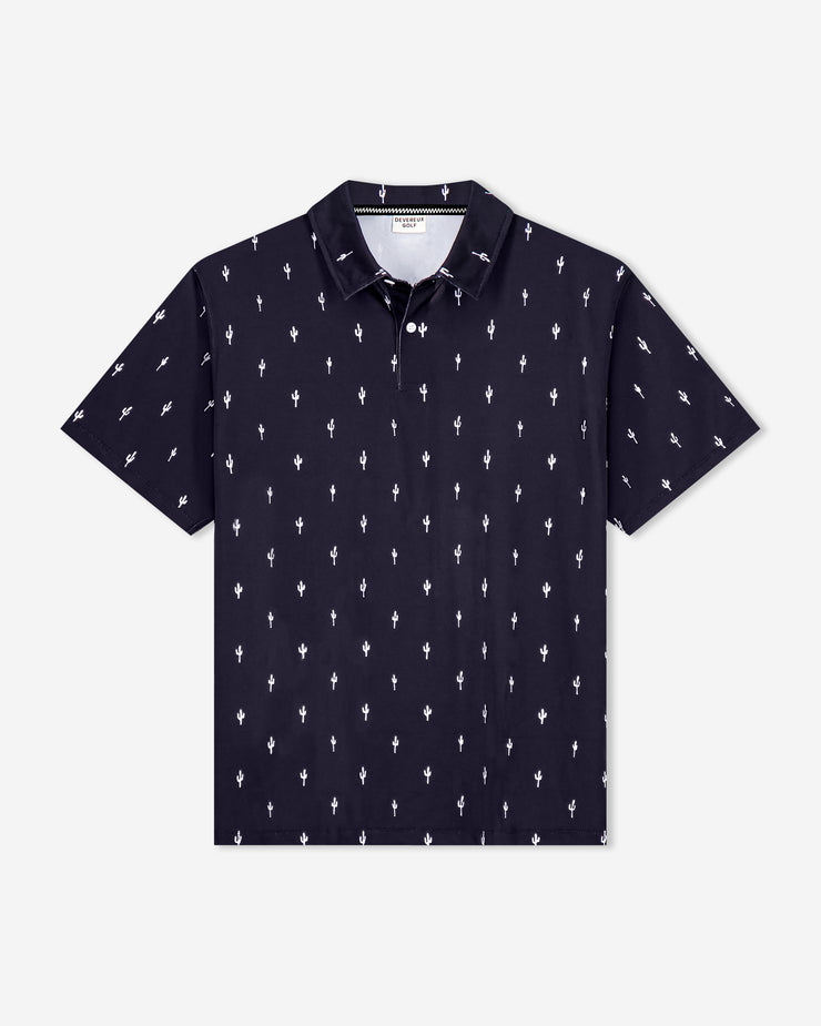 navy blue polo shirt