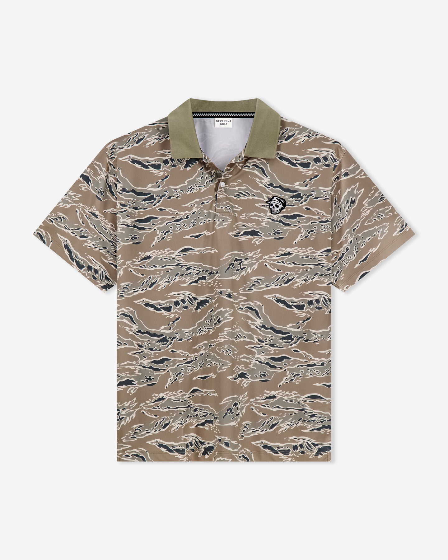 ○★新品未使用　DEVEREUX GOLF　Tiger Camo ポロシャツ　L Tiger Stripe Men's Golf Polo - Devereux