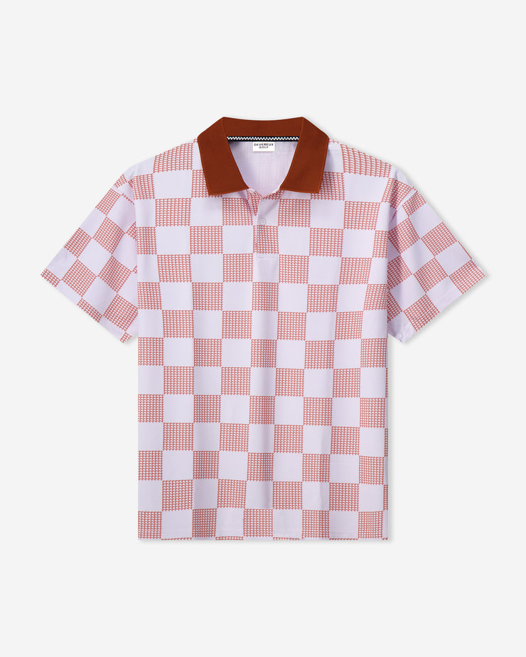 Front9 Polo - White / Cork | Devereux