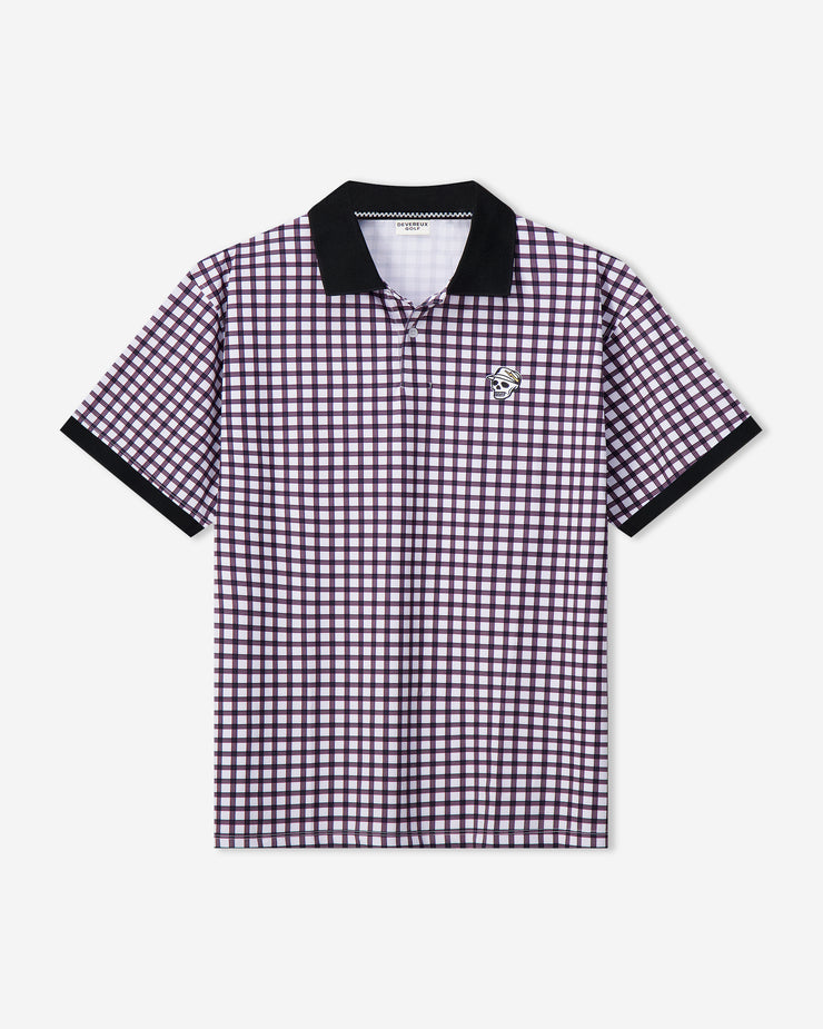 Gingham Polo - Black / White – Devereux