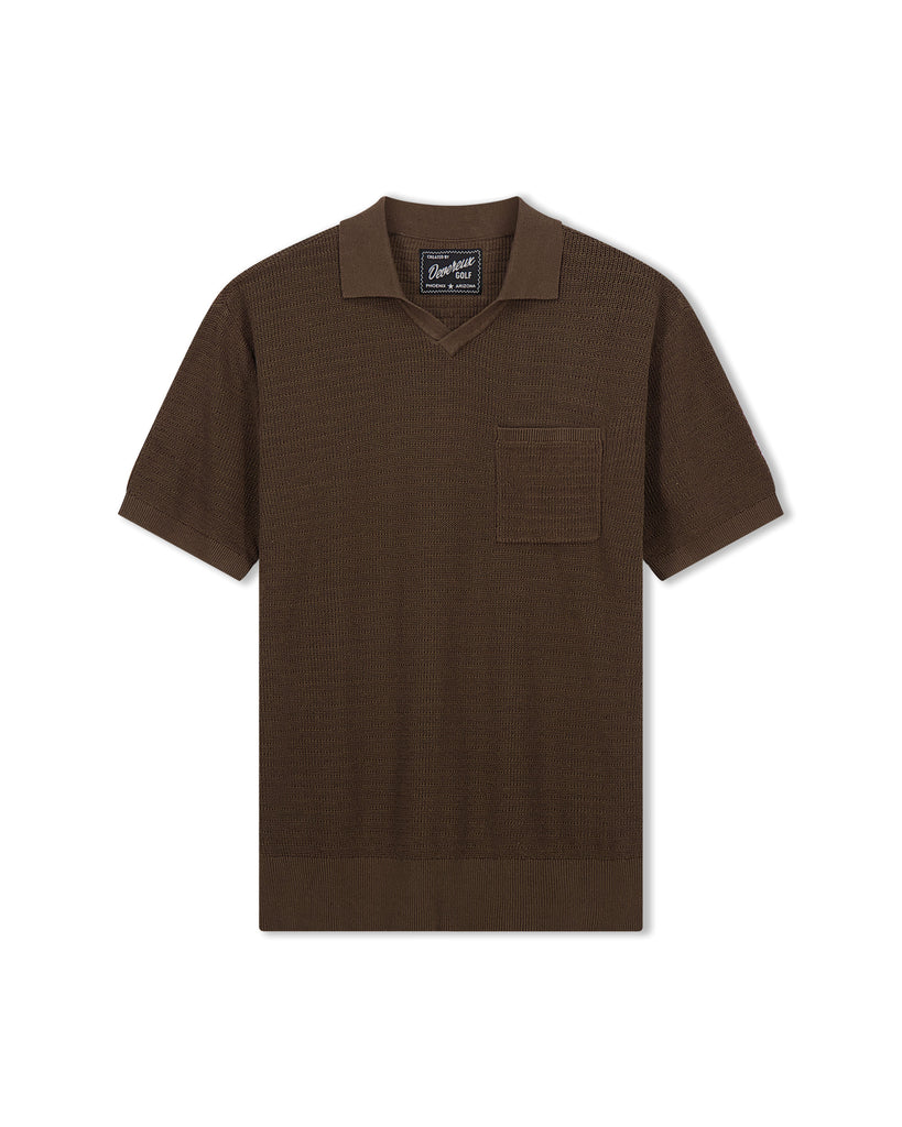 Men's Cotton Knit Golf Polo – Catacomb | Devereux