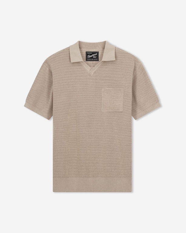 Men's Cotton Knit Golf Polo – Mineral | Devereux