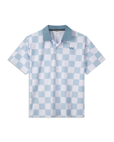 Checkmate Polo - Blue / White