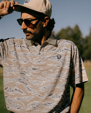 Tiger Stripe Polo - Tiger Camo