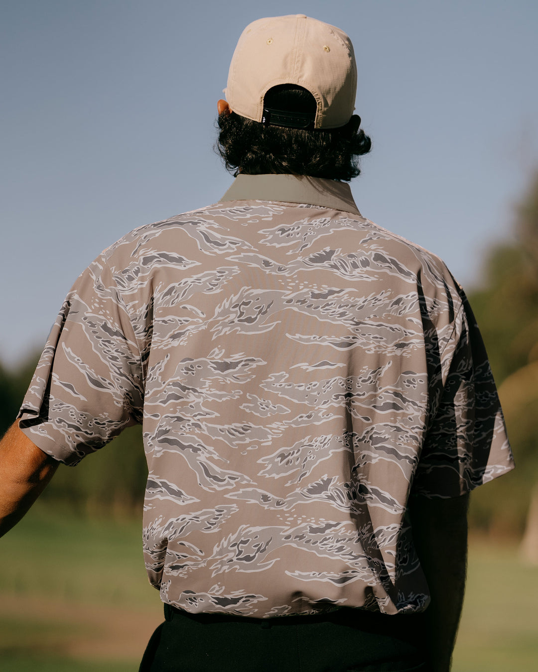 ○★新品未使用　DEVEREUX GOLF　Tiger Camoポロシャツ　XL Tiger Stripe Men's Golf Polo - Devereux