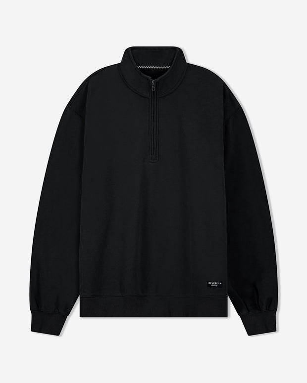 Essential Quarter Zip - Black