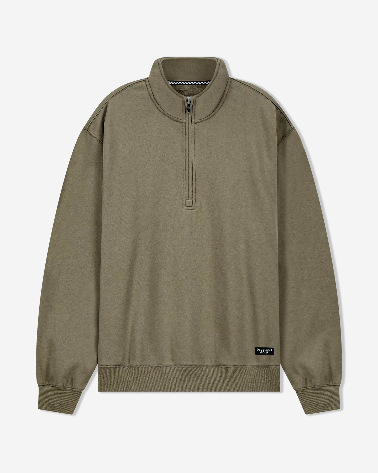 Essential Quarter Zip - Olive | Devereux