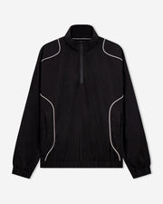 Pullover Piped QTR ZIP - Black