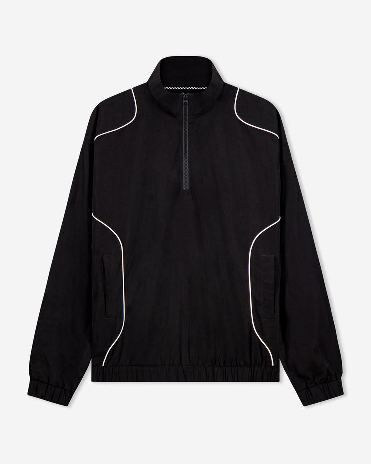 Pullover Piped QTR ZIP - Black