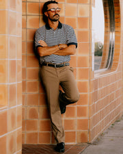 Camelback Polo - Navy / Bone Stripe