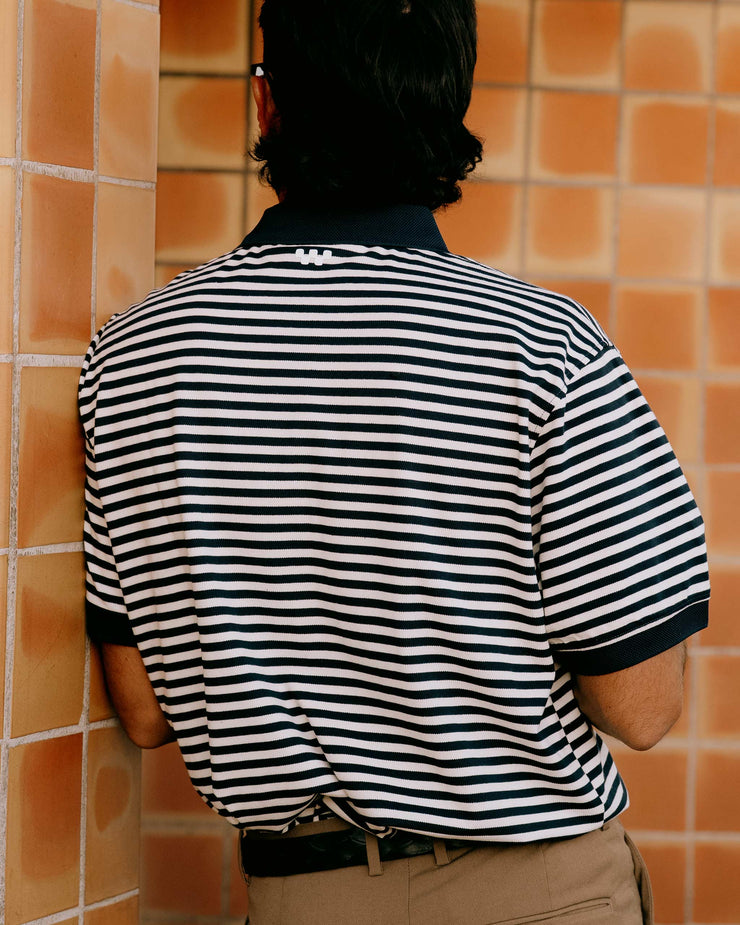 Camelback Polo - Navy / Bone Stripe
