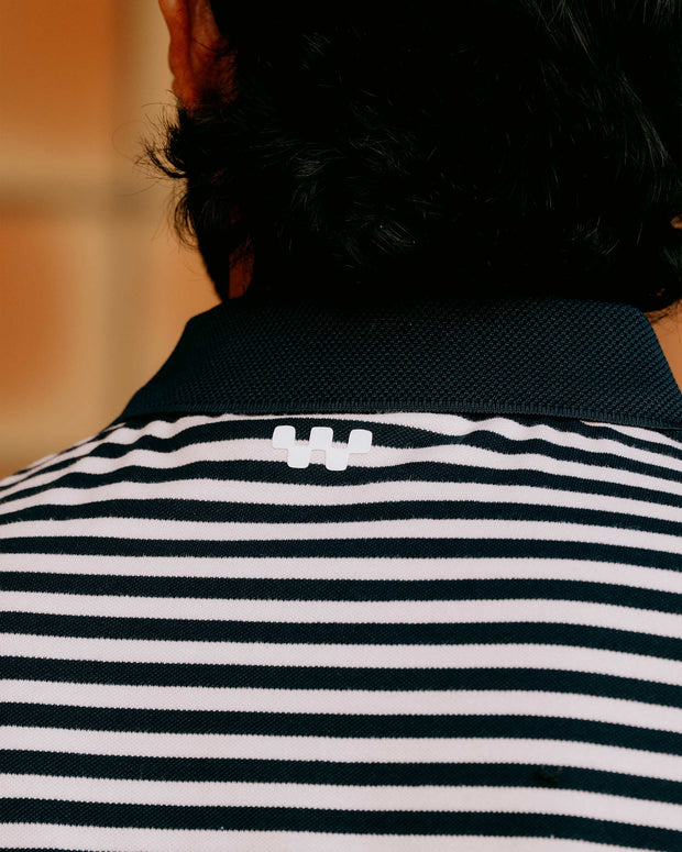 Camelback Polo - Navy / Bone Stripe