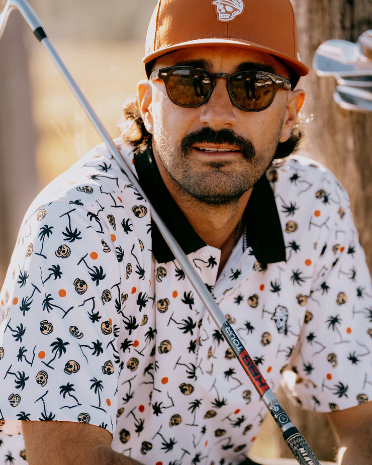 High Noon Polo - Skull Palm Print