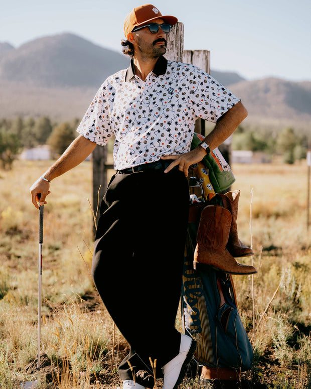 High Noon Polo - Skull Palm Print