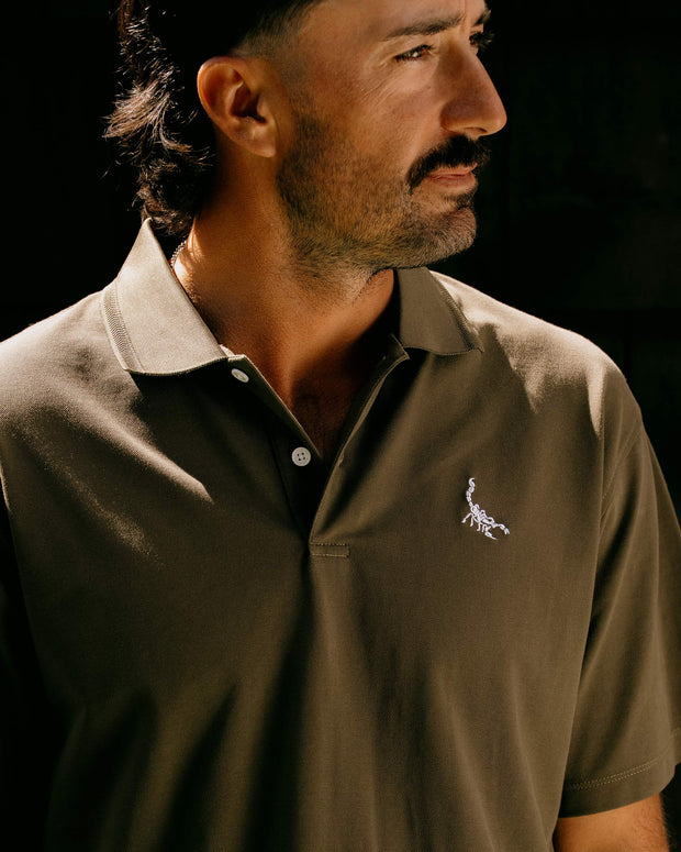 Scorpion Icon Polo - Brown