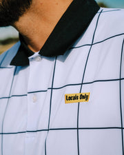 Locals Only Polo - White/Black