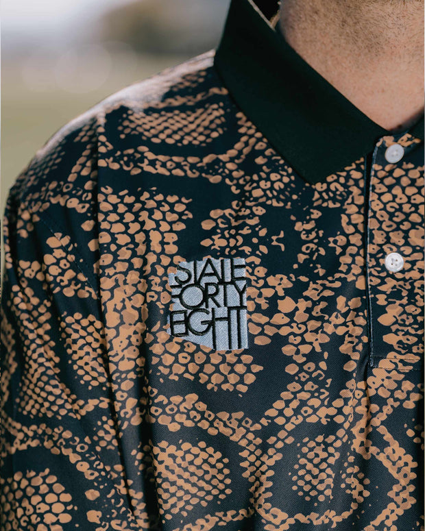 Rattlesnake Long Sleeve Polo