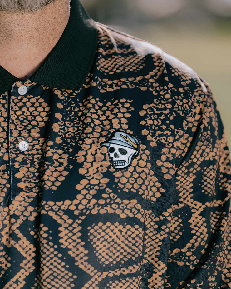 Rattlesnake Long Sleeve Polo