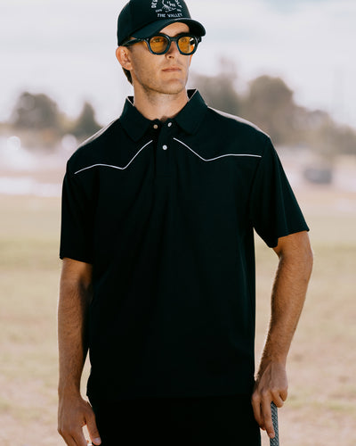 Western Polo - Black