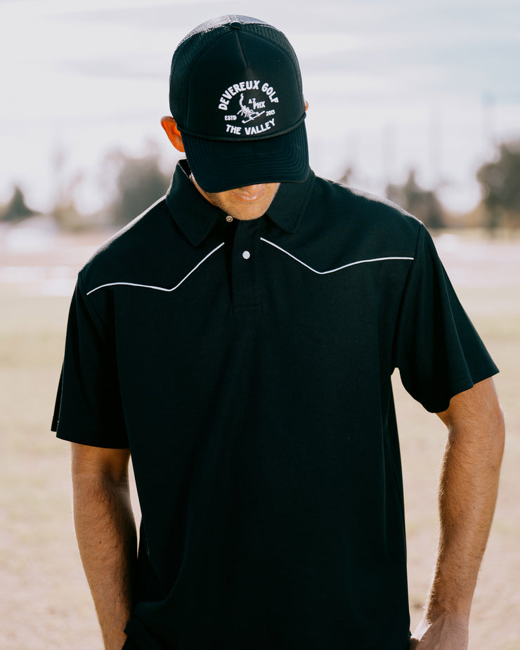 Western Polo - Black